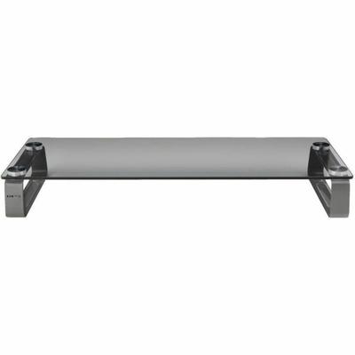 Tripp Lite Universal Monitor Riser Stand Glass Computer Laptop Printers 3" - Stand - For Monitor - Tempered Glass, Brushed Aluminum - Desktop