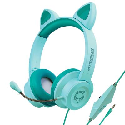 Hypergear Kids' Kombat Kitty Gaming Headset, Teal, 15556