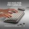 Logitech Pop Keys - Mist - Wireless Connectivity - Bluetooth - 8 Emoji, Menu Hot Key(S) - Chromeos - Notebook, Tablet, Mobile Phone - Pc, Mac - Mechanical Keyswitch