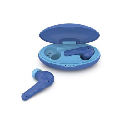Belkin Soundform Nano Wireless Earbuds For Kids - True Wireless - Bluetooth - 32.8 Ft - Earbud - Binaural - In-Ear - Blue