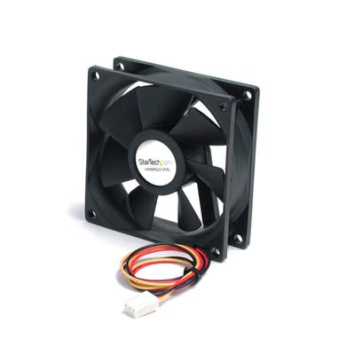 Startech.com 80X25Mm Ball Bearing Quiet Computer Case Fan W/ Tx3 Connector - Fan Kit - Add Additional Chassis Cooling With A 80Mm Ball Bearing Fan - Pc Fan - Computer Case Fan - 80Mm Fan