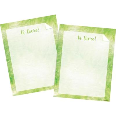 Barker Creek Designer Computer Paper, 8-1/2" X 11", Lime Tie-Dye, 50 Sheets Per Pack, Set Of 2 Packs