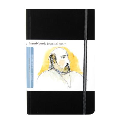 Handbook Journal Co. Hand Book Journal Co. Travelogue Drawing Journals, Portrait, 5 1/2" X 8 1/4", 128 Pages, Ivory Black, Pack Of 2
