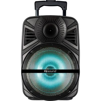 Iq Sound Iq-5012Djbt Portable Bluetooth Speaker System - 30 W Rms - Black - 100 Hz To 20 Khz - Battery Rechargeable - Usb