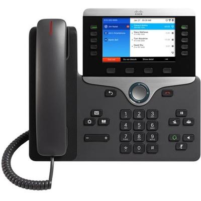 Cisco 8861 Ip Phone - Corded/cordless - Corded - Bluetooth - Wall Mountable, Desktop - Black - 5 X Total Line - Voip - 5" - Enhanced User Connect License