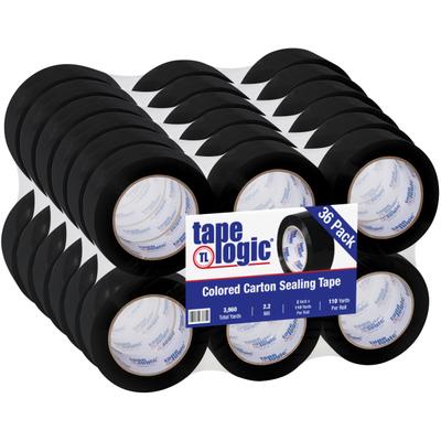 Tape Logic Carton Sealing Tape, 2" X 110 Yd., Black, Case Of 36