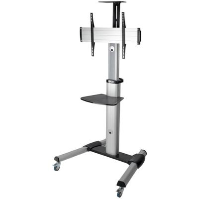 Eaton Tripp Lite Series Rolling Tv/monitor Cart - For Flat/curved 32" To 70" Tvs And Monitors - Cart - For Lcd Display - Aluminum, Steel - Black, Silver