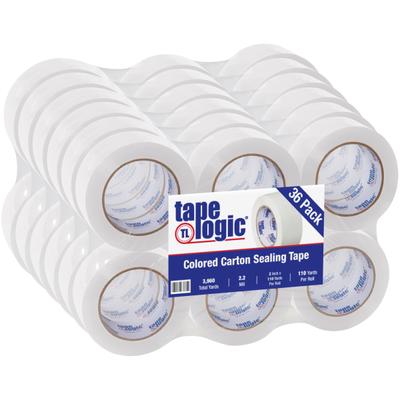 Tape Logic Carton Sealing Tape, 2" X 110 Yd., White, Case Of 36