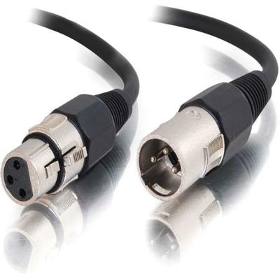 C2G 1.5 Ft Pro-Audio Xlr Male To Xlr Female Cable - Xlr Male - Xlr Female - 1.5 Ft - Black