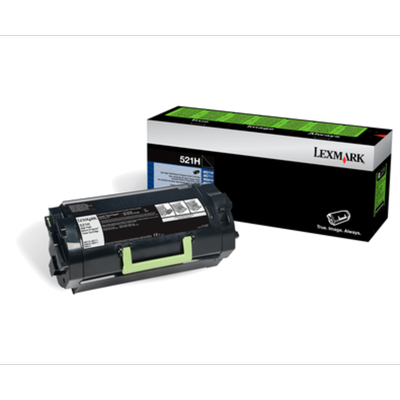 Lexmark 52D1H0L High-Yield Black Toner Cartridge For Labels