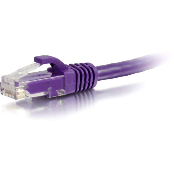 C2G 5 ft Cat6 Ethernet Cable - Snagless Unshielded (UTP) - Purple - Category 6 for Network Device - RJ-45 Male - RJ-45 Male - 5 ft - Purple
