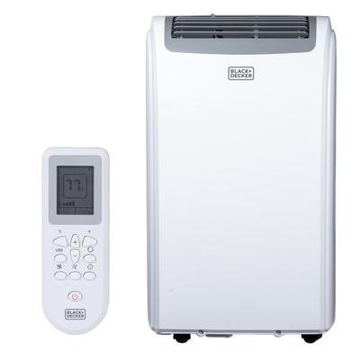 Black+Decker Portable Air Conditioner, 12,000 Btu, 27.2"h X 17.32"w X 13.2"d, White