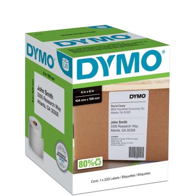 Dymo Labelwriter Shipping Labels For 4Xl And 5Xl Model, 1951462, White, 4" X 6", Roll Of 220