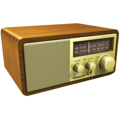 Sangean Fm / Am Analog Wooden Cabinet Receiver - Headphone