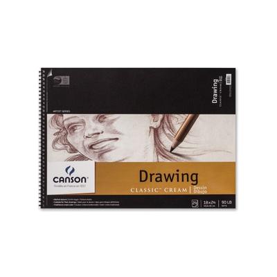 Canson Classic Cream Drawing Pad, 18" X 24", 24 Sheets