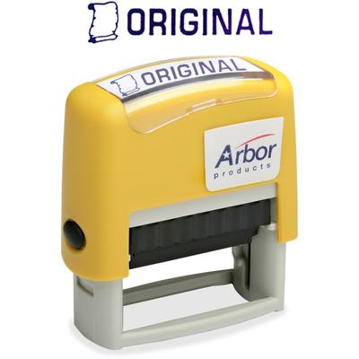 Accustamp Accu-Stamp Pre-Inked Message Stamp, Original, Blue (Abilityone 7520-01-207-4222)
