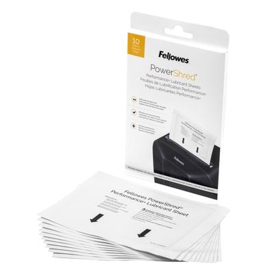 Fellowes Powershred Performance Lubricant Sheets, 6