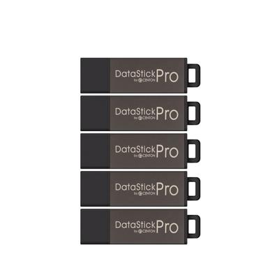 Centon Datastick Pro Usb Flash Drives, Usb 2.0, 16Gb, Gray, Pack Of 5