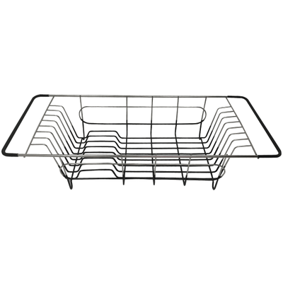 Better Houseware Stainless-Steel Over-The-Sink Dish Drainer, 4-1/2"h X 8-1/4"w X 19-1/4"d, Silver
