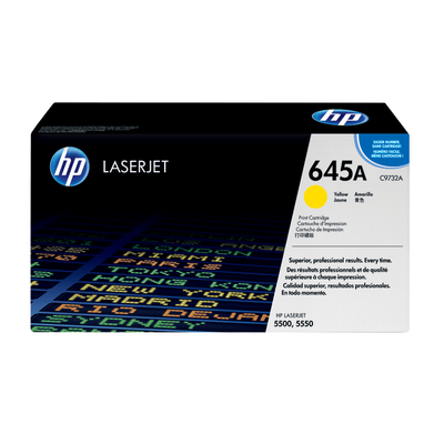 Hp 645A Yellow Toner Cartridge, C9732A