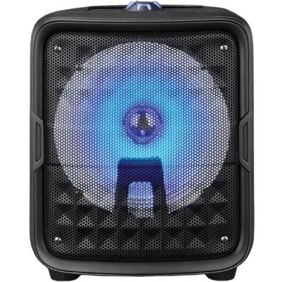 Iq Sound Iq-6608Djbt Portable Bluetooth Speaker System - 15 W Rms - Black - 90 Hz To 20 Khz - Battery Rechargeable - Usb