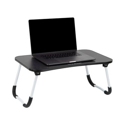 Mind Reader Woodland Collection Portable Laptop Desk With Folding Legs, 10-1/2" H X 13-3/4" W X 24-1/4" L, Black