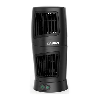 Lasko Desk Fan - 11.9" Diameter - 3 Speed - Quiet, Oscillating - Black