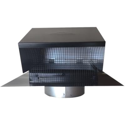 Builder's Best Grv Black Galvanized Roof Vent - For Dryer, Bathroom, Kitchen, 012633