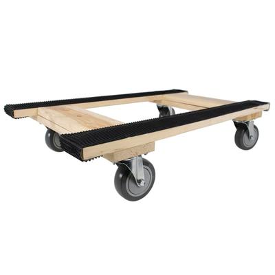 Monster Trucks Piano H Style 4-Wheel Wood Dolly, 30"l X 18"w X 8"h, Black/brown