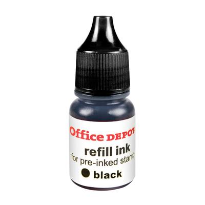 Office Depot Brand Pre-Ink Refill Ink, Black, Pack Of 2 Refills