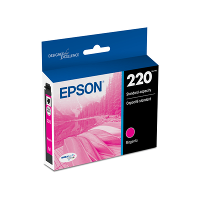 Epson 220 Durabrite Ultra Magenta Ink Cartridge, T220320-S