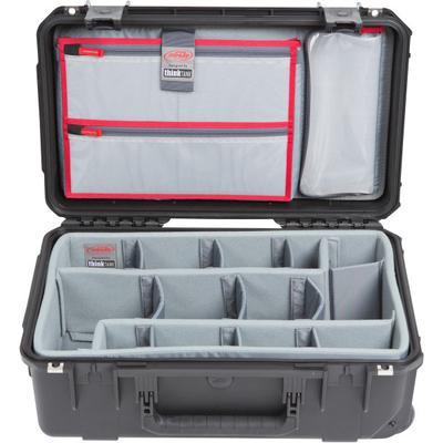 Skb Cases Iseries Protective Case With Padded Dividers And Wheels, 19-1/2" X 10-1/2" X 6-3/4", Black