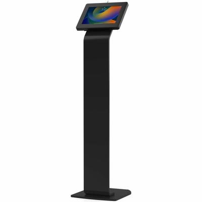 Cta Digital Premium Locking Floor Stand Kiosk For Ipad 10.2" (7Th Generation),11" Ipad Pro (2018), Ipad Air 3 & More Floor Stand For Tablet Lockable Durable Steel Screen Size 9.7"-10.5"
