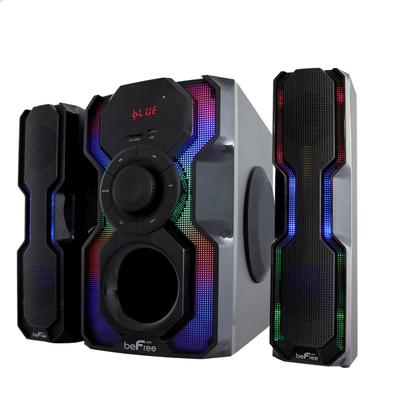Befree Sound 2.1-Channel Bluetooth Multimedia Wired Speaker Shelf Stereo System, 9.25"h X 12.2"w X 14.5"d, Black, 995106069M