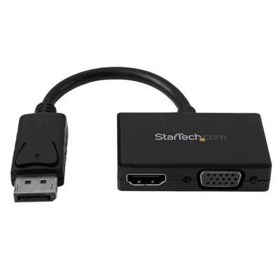 Startech.com Travel A/v 2-In-1 Displayport To Hdmi Or Vga Adapter