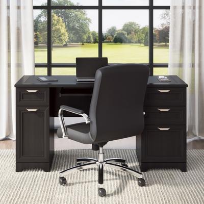 Realspace Magellan 59"w Manager's Computer Desk, Espresso