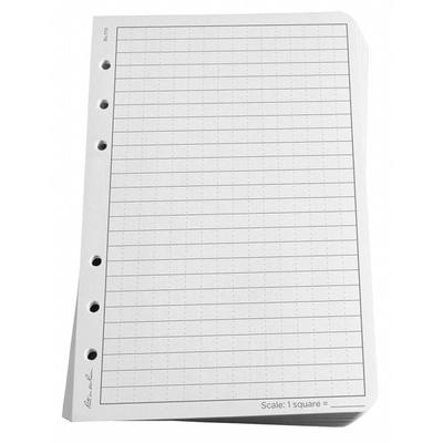 Rite In The Rain All-Weather Loose-Leaf Copy Paper, White/gray, 4 5/8" X 7", 500 Sheets Per Case, 0.54 Lb, 85 Brightness, Case Of 5 Reams