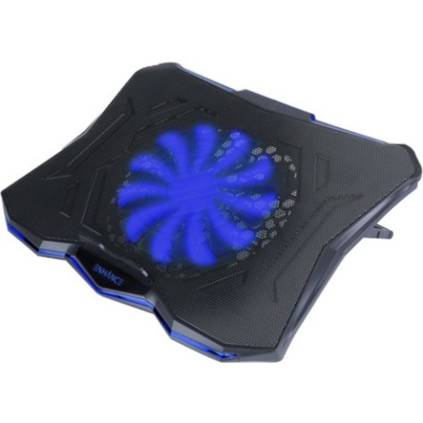 Enhance Cryogen 5 Laptop Cooling Pad (Blue) - Up To 17" Screen Size Notebook Support - 1 Fan(S) - 800 Rpm - 471.3 Gal/min - Metal Mesh