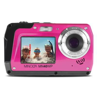 Minolta Mn40Wp 48.0-Megapixel Waterproof Digital Camera, Pink