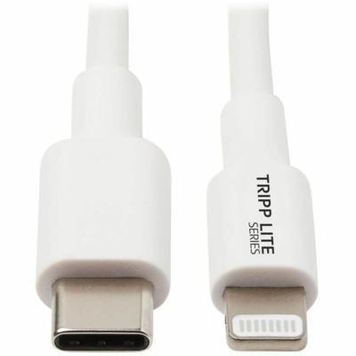 Tripp Lite Lightning To Usb C Sync / Charging Cable Apple Iphone Ipad 3 Ft 3' - First End: 1 X 8-Pin Lightning Male Proprietary Connector - Second End: 1 X Type C Male Usb - 60 Mb/s - Mfi - Nickel Plated Connector