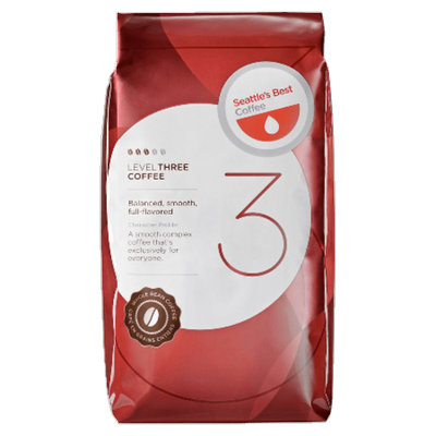 Seattle's Best Coffee Whole Bean Coffee, Level 3, Light Roast, 12 Oz Per Bag