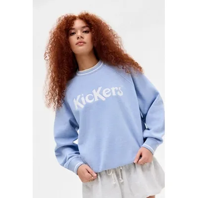 Kickers Graft Crew Neck Sweatshirt - Blue XS at Urban Outfitters
