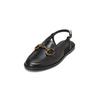 Sandale MARC O'POLO "mit Trensen-Schnalle", Damen, Gr. 41, schwarz, Obermaterial: 100% Leder (Rind), unifarben, Schuhe