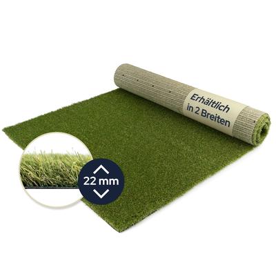 Kunstrasen "Kunstrasen MIAMI", grün, B:200cm H:22mm L:50cm, Polyethylen (PE), Polypropylen (PP), PRIMAFLOR-IDEEN IN TEXTIL, Teppiche, natürliche Optik, wasserdurchlässig, für Balkon, Terrasse & Garten Image
