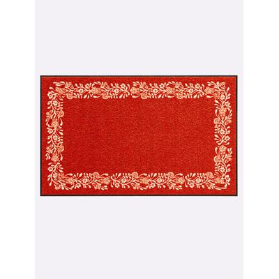 Fußmatte SALONLOEWE Gr. 3, braun (terra, ecru), B:75cm H:7mm L:120cm, Polyamid, Kunstfaser, Teppiche Image