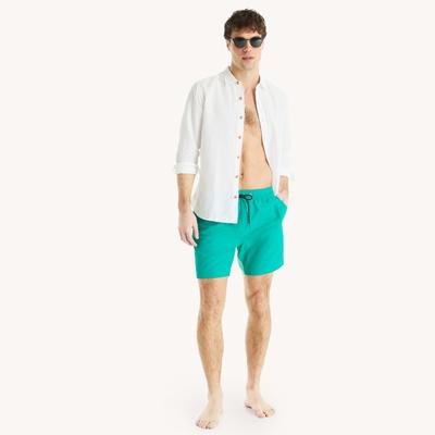 Nautica Men's 6" Quick-Dry Swim 318 (Biscay Teal), S