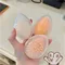 1/3 stücke Reisen Make-Up Schwamm Organizer Box Rosa Weiß Ei Form Kunststoff Box Pulver Schwamm Schönheit Ei Halter Kosmetik werkzeuge