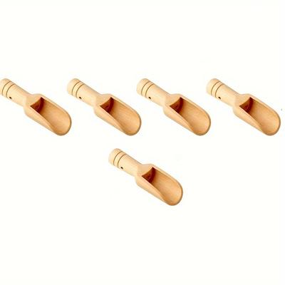 TEMU 5/10pcs Mini Wooden Spoon, Mini Bamboo Spoons, Small Bath Salt Spoon, Tea Scoop, Small Spice Spoons For Sugar Scrubs, Spices, Bath Salts, Cooking, Kitchen Gadgets, Cheapest Items