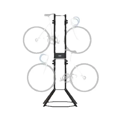 SucceBuy 2/4 Bike Storage Rack Standing Gravity Wall Vertical Adjustable Bike Rack Garage Sturdy Steel Easy Assemble for Garage