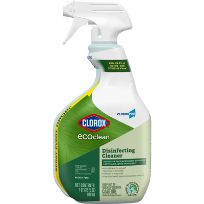 Clorox Cloroxpro Ecoclean Disinfecting Cleaner Spray Bottle, 32 Oz